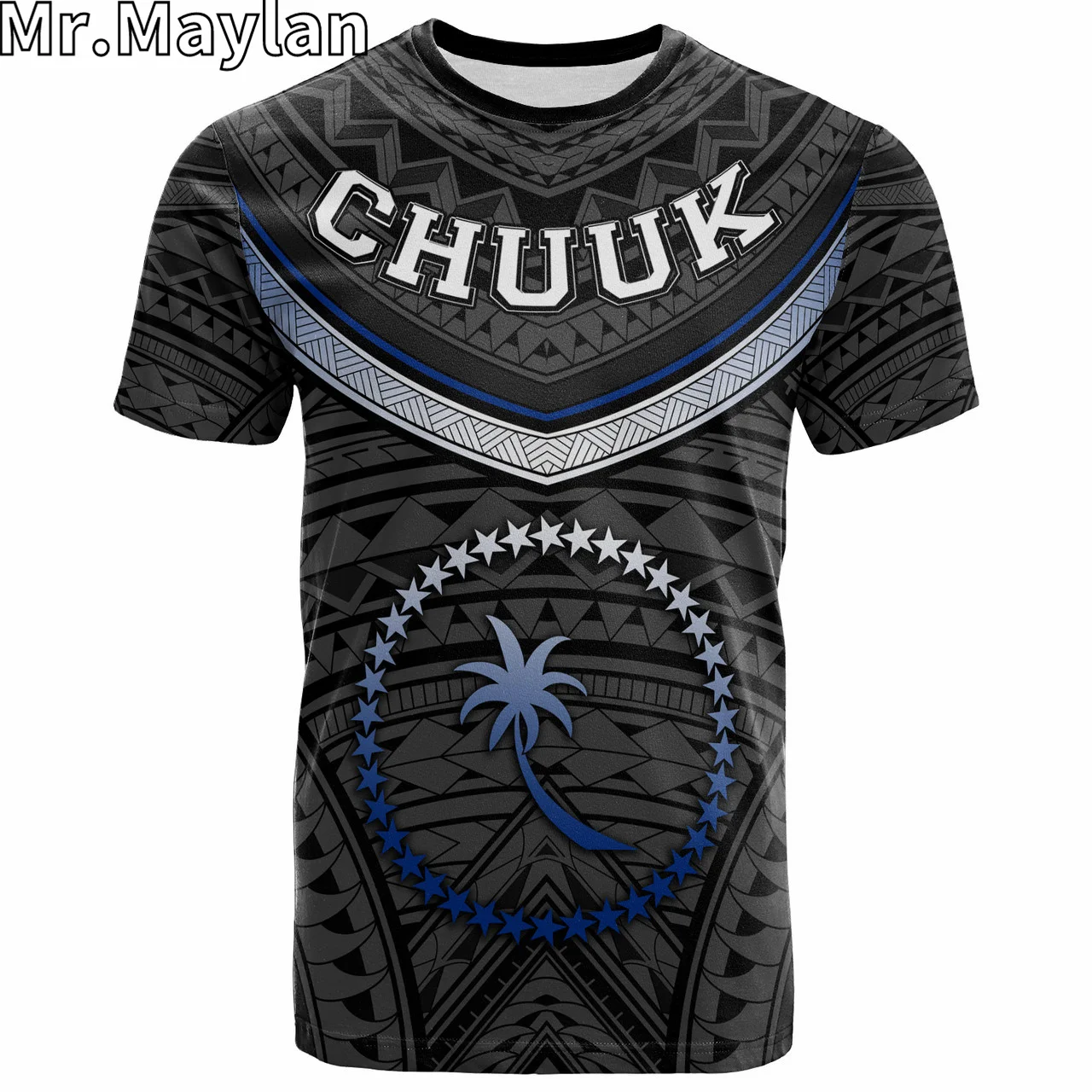 Custom 3D Chuuk Polynesian Hawaii T-Shirt Polynesian Authen Cultural Tribal Tattoo Tshirt Men Women Streetwear Unisex Tee Tops