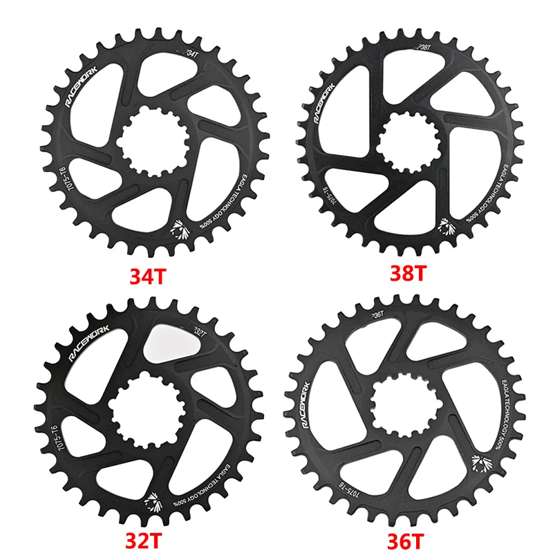 RACEWORK MTB 3/6mm Offset Kettenblatt Narrow Wide Mountainbike Kettenrad 32T 34T 36T 38T Krone für SRAM GXP NX 3-Loch Kurbelgarnitur – Detail 2