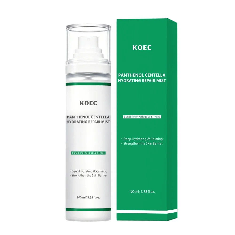 100ml KOEC Cica Panthenol Centella Hydrating Repair Mist Double-layer Essence Wate Squalane Soothing Calming Facial Moisturizing