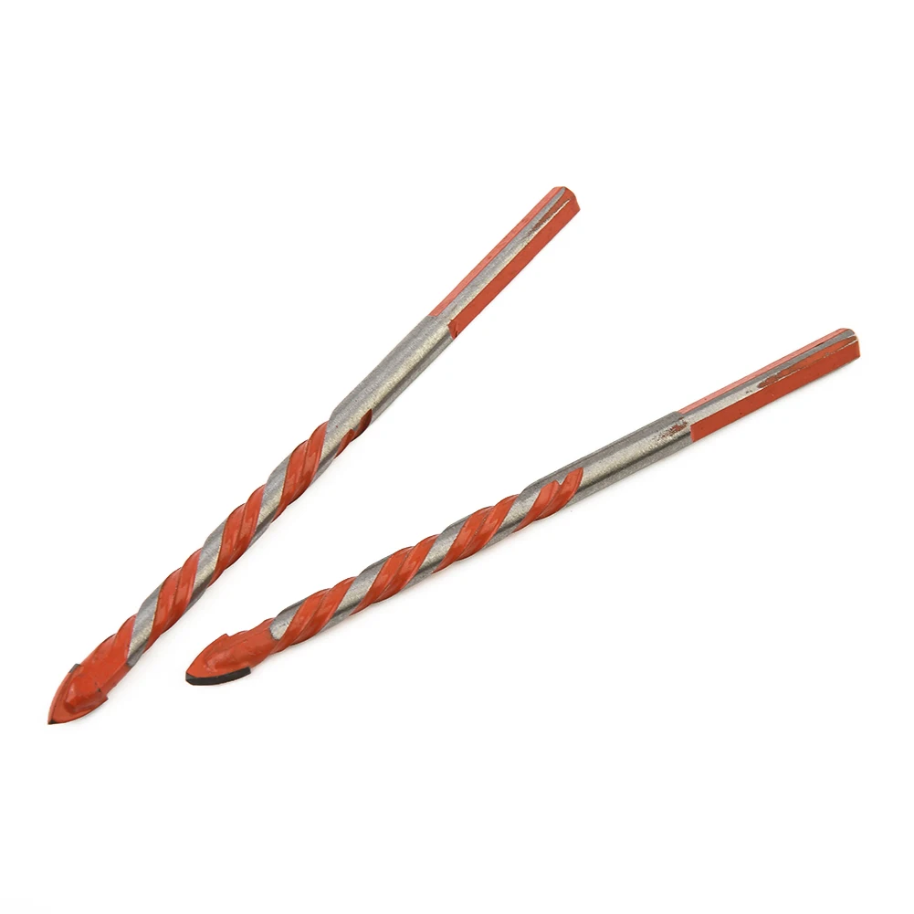 Drilling Drill Bit High Quality Kit Orange Precise Set Spiral Shaft Tile Tool Triangular Shape Handle Brand New