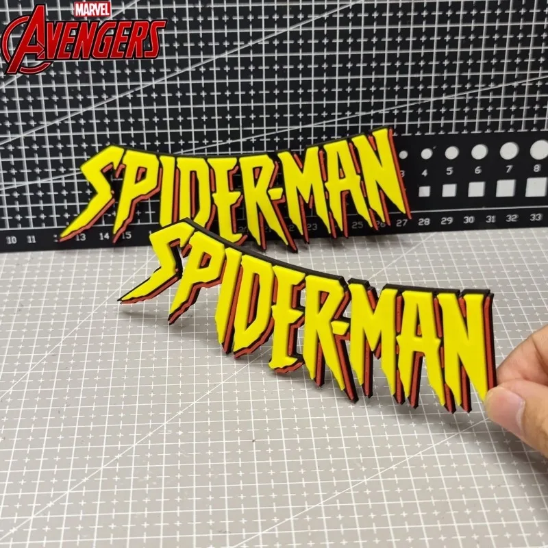 

Креативная 3D-фигурка Человека-паука с логотипом, 3D-печать, ручная работа, подставка-держатель для аниме-мерчандайза
