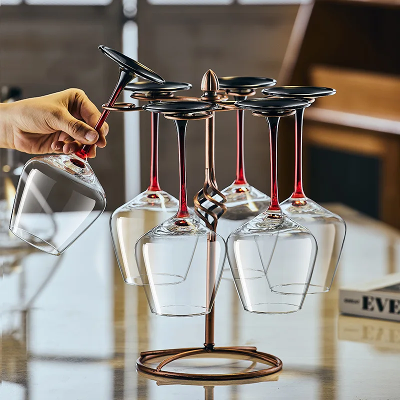 

Red Wine Glass Decanter Home Set Light Luxury High-end European Crystal Large Wine Glass High Foot Glass Wine Set