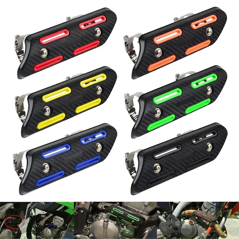

Motorcycle Universal Exhaust Muffler Pipe Heat Shield Insulation Cover Guard Protection For Indian Kawasaki Yamaha BMW