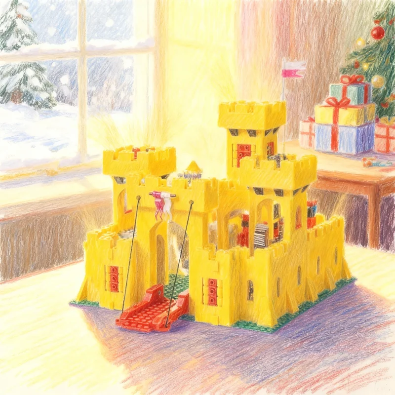 

Набор для сборки классического желтого замка MOC (994 детали), улучшенная версия, конструктор, рождественский подарок, игрушки для детей, на день рождения