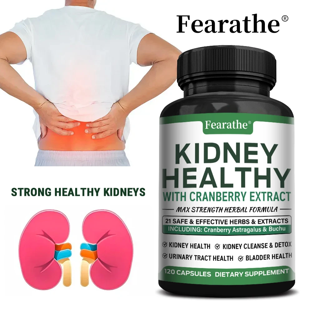 

Kidney Support Capsules, Cranberry & Natural Herbal, Detox, Repair, Immune, Kidney Function & Urinary Tract Wellness Support