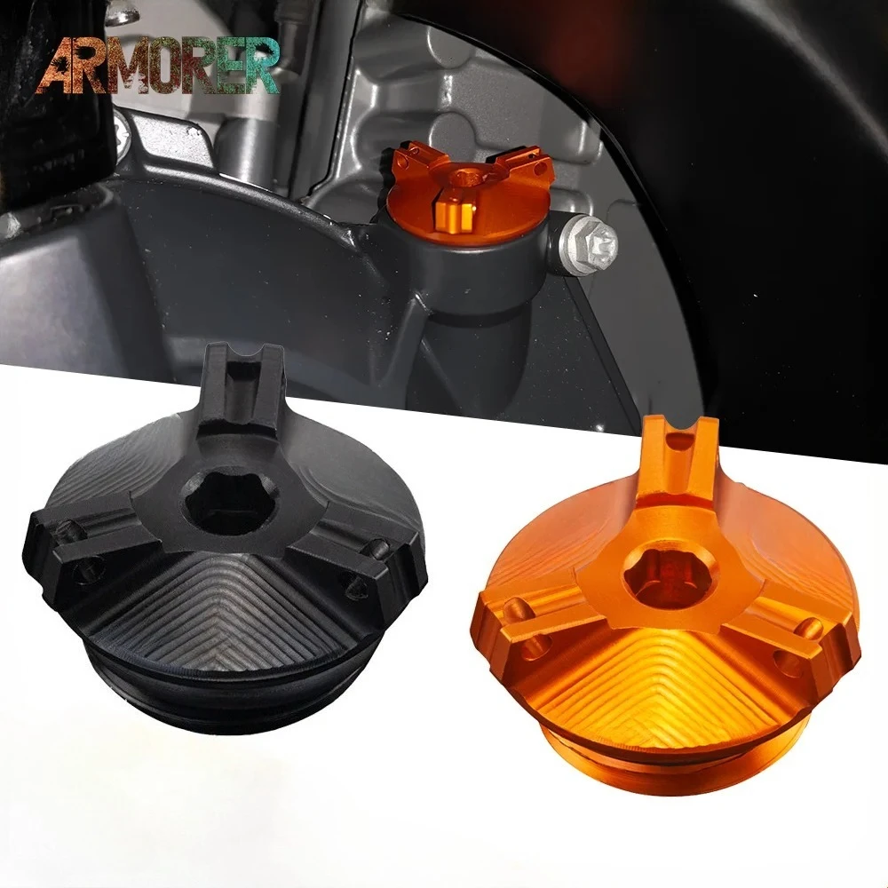 Motorcycle Accessories CNC Aluminum  Engine Oil Fuel Filler Cover Cap Plug For 690 SMC-R 690 ENDURO R 690SMC R 2020