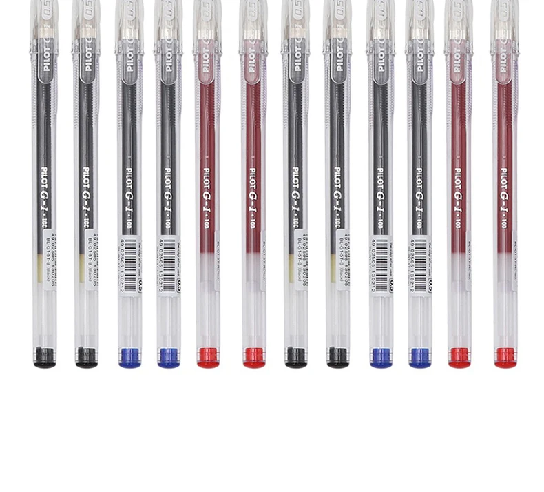 6/12 stücke Japan PILOT Gel Stifte Schnell Trocknend G1 Neutral Stift Große Kapazität Büro Unterschrift Schwarz Rot Blau 0,5mm Schule Schreibwaren – Detail 7
