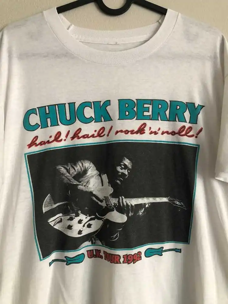 Vintage Us Tour 1992 Chuck Berry Hill Shirt  White Unisex S-234XL CC1743