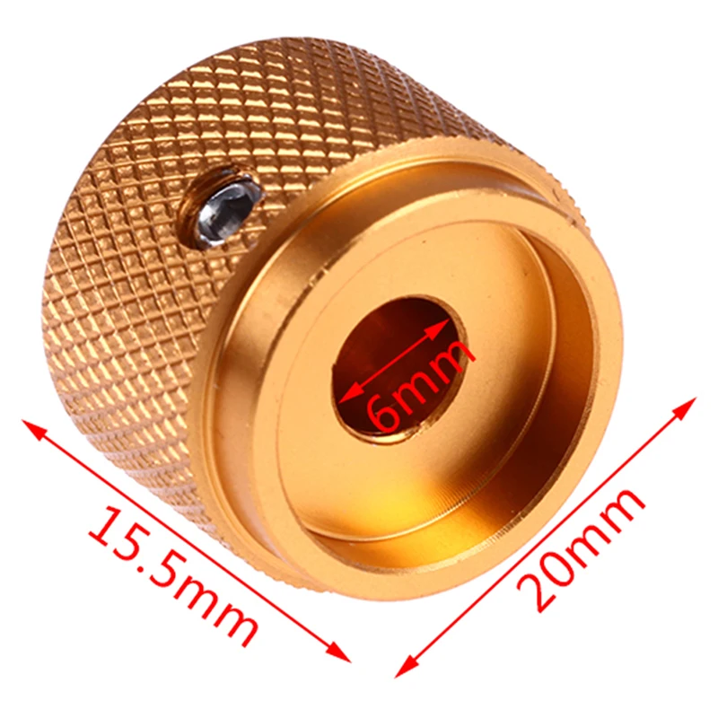 Solid Machined Metal Aluminum Rotary Encoder Potentiometer Volume Switch Knobs Amplifier Control Volume Button Knob