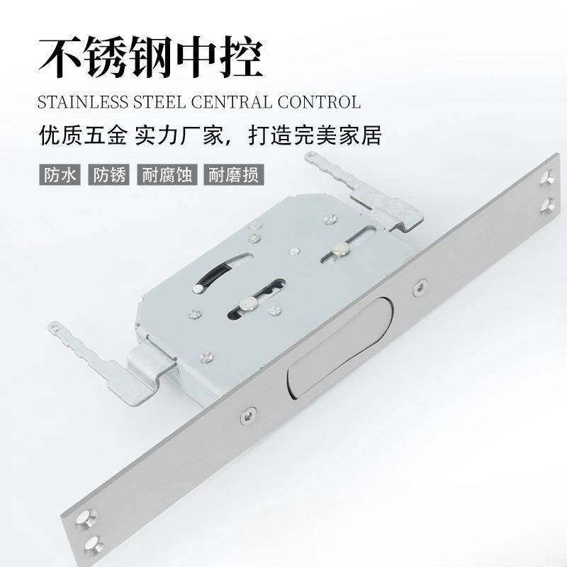 Stainless steel bolt anti-theft door splicing door waterproof and rust proof thick concealed bolt