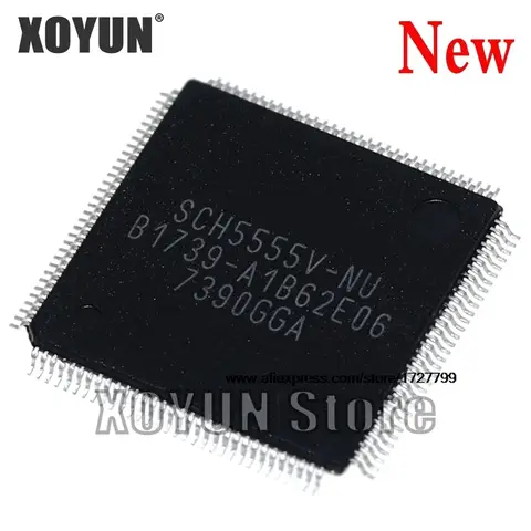 (1 조각) 100% 새로운 SCH5555V-NU SCH5555V NU QFP-128 칩셋