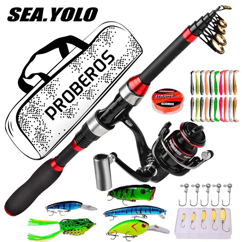 Sea.yolo Sea Rod Set Long Throw Spinning Wheel Fishing Gear Set Complete Set Of Carbon Rod Throwing Fishing Gear