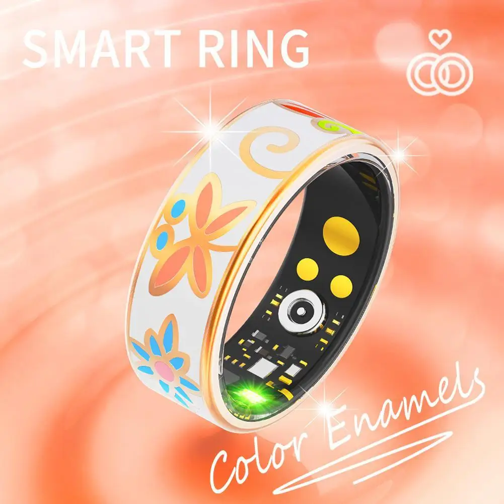 Cincin Pintar, Cincin Pelacak Kesehatan dan Kebugaran Tahan Air IP68, Monitor Tidur & Aktivitas, Daya Tahan Baterai Ultra Panjang, Fotografi Jarak Jauh