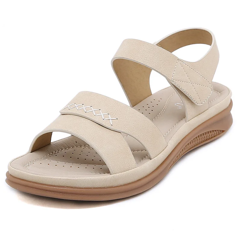

2026 New Arrival Women Retro Wedge Heel Sandals, European Fashion Casual Lightweight Plus Size Comfort Outdoor Footwear