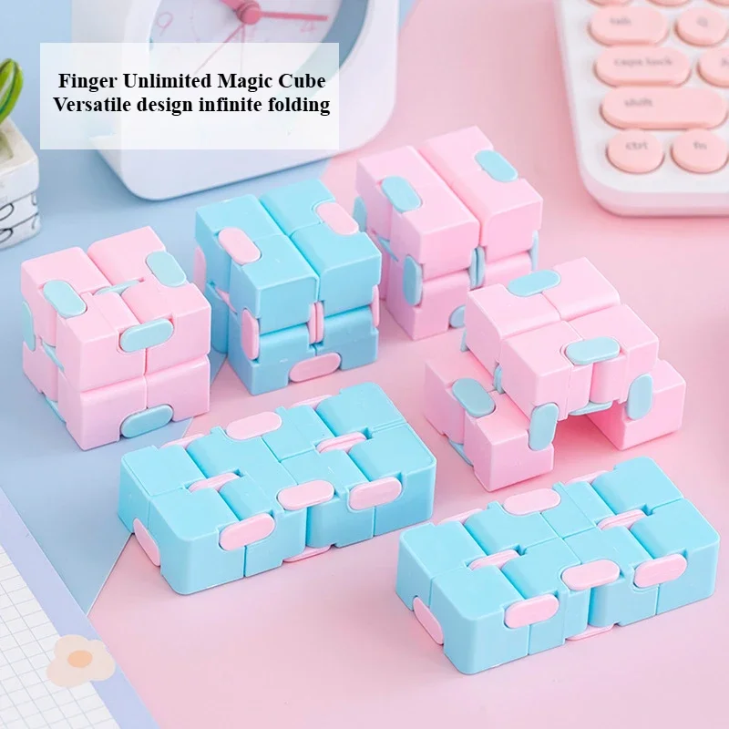 Second order Rubik Cube Creative Unlimited Rubik Cube Macaron Candy Color Children Puzzle Toy Adult Finger Stress Relief Toys