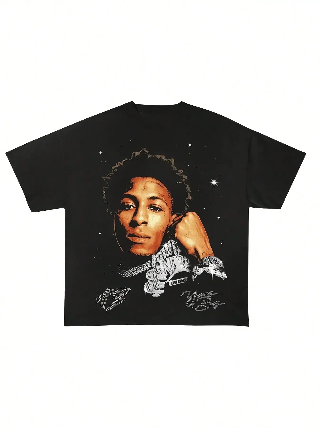 

Футболка Youngboy, футболка унисекс, мужская и женская повседневная свободная спортивная футболка с короткими рукавами и короткими рукавами, модная трендовая уличная одежда