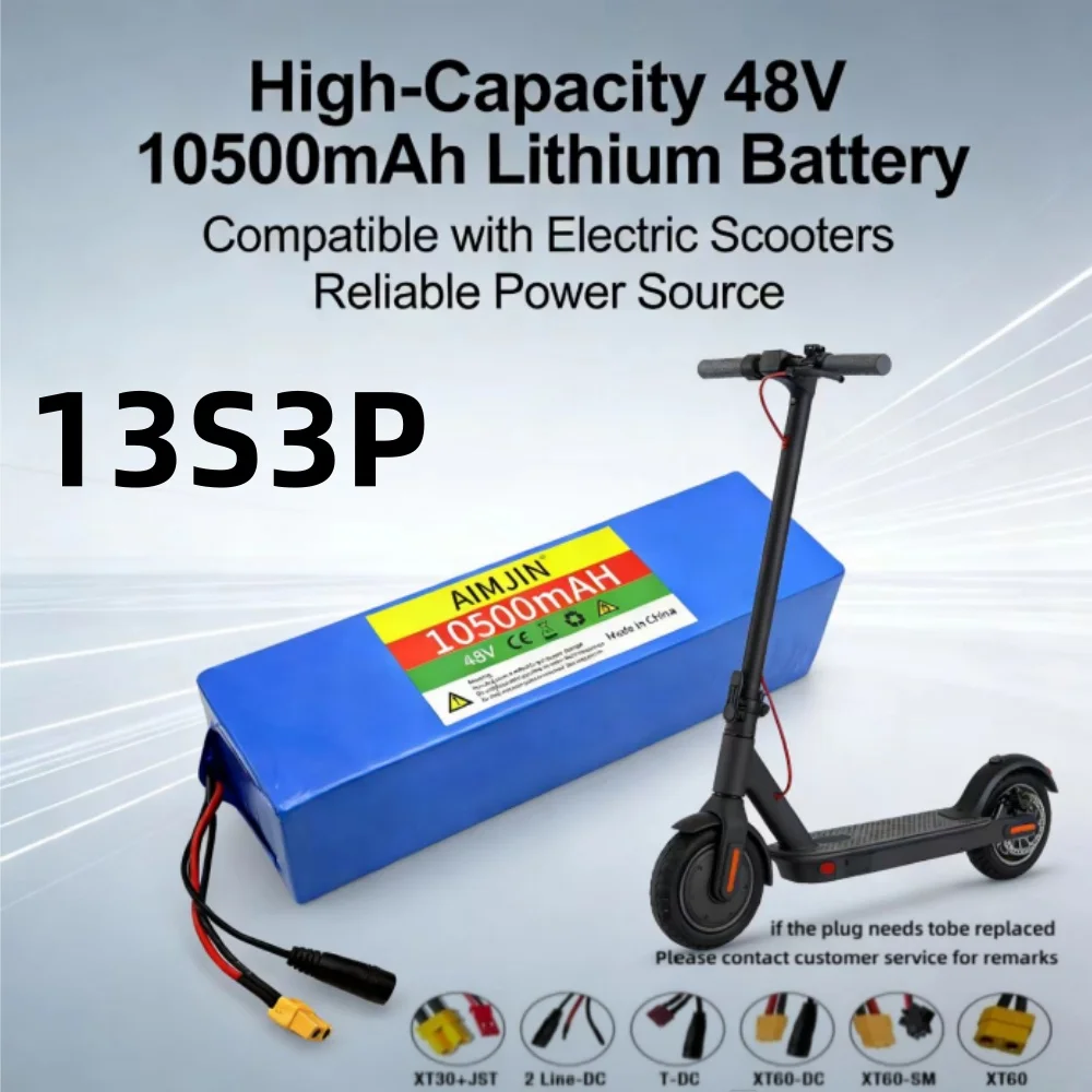 

13S3P 48V 10500mAh 18650 Rechargeable/Lithium Ion Battery Pack Suitable for Scooters, Bicycles, etc Battery with BMS