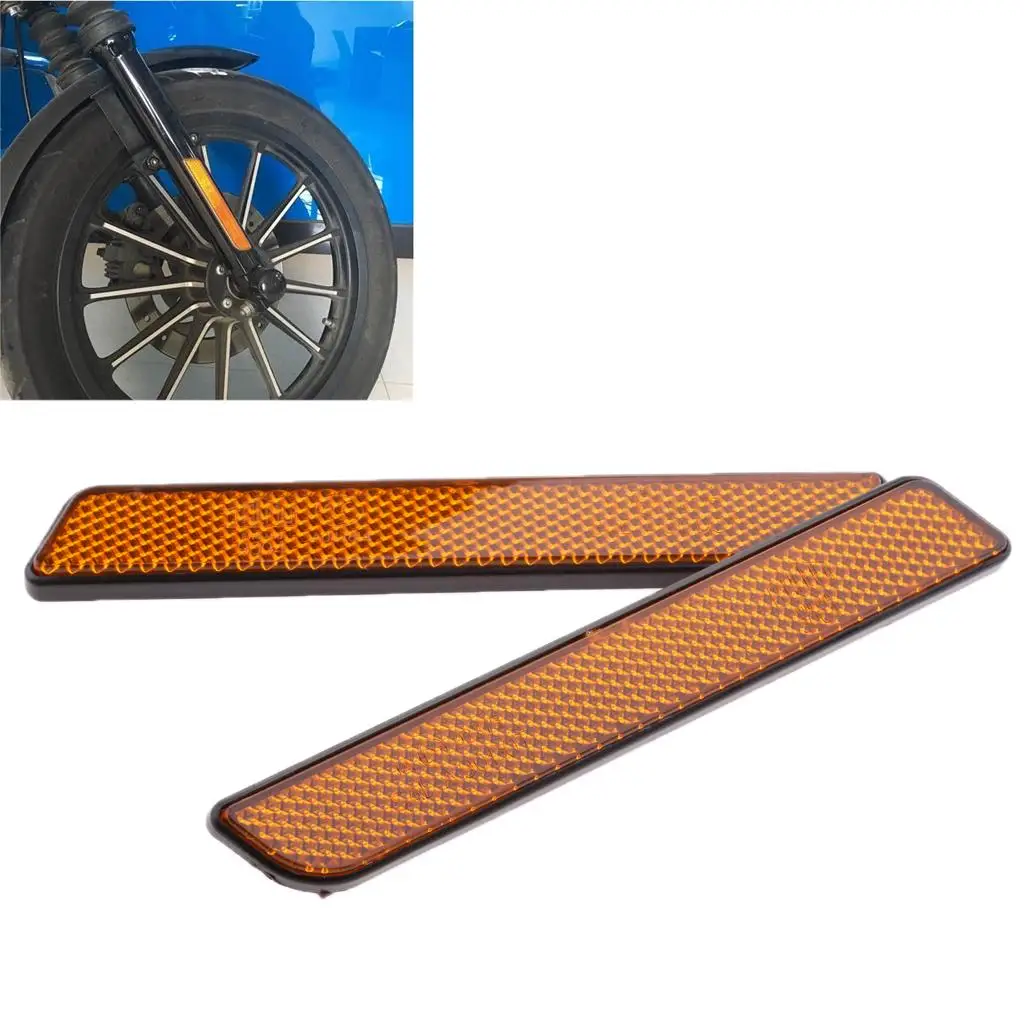 Reflector de pata de horquilla delantera, 2 uds., para deslizador de pierna inferior, cola suave