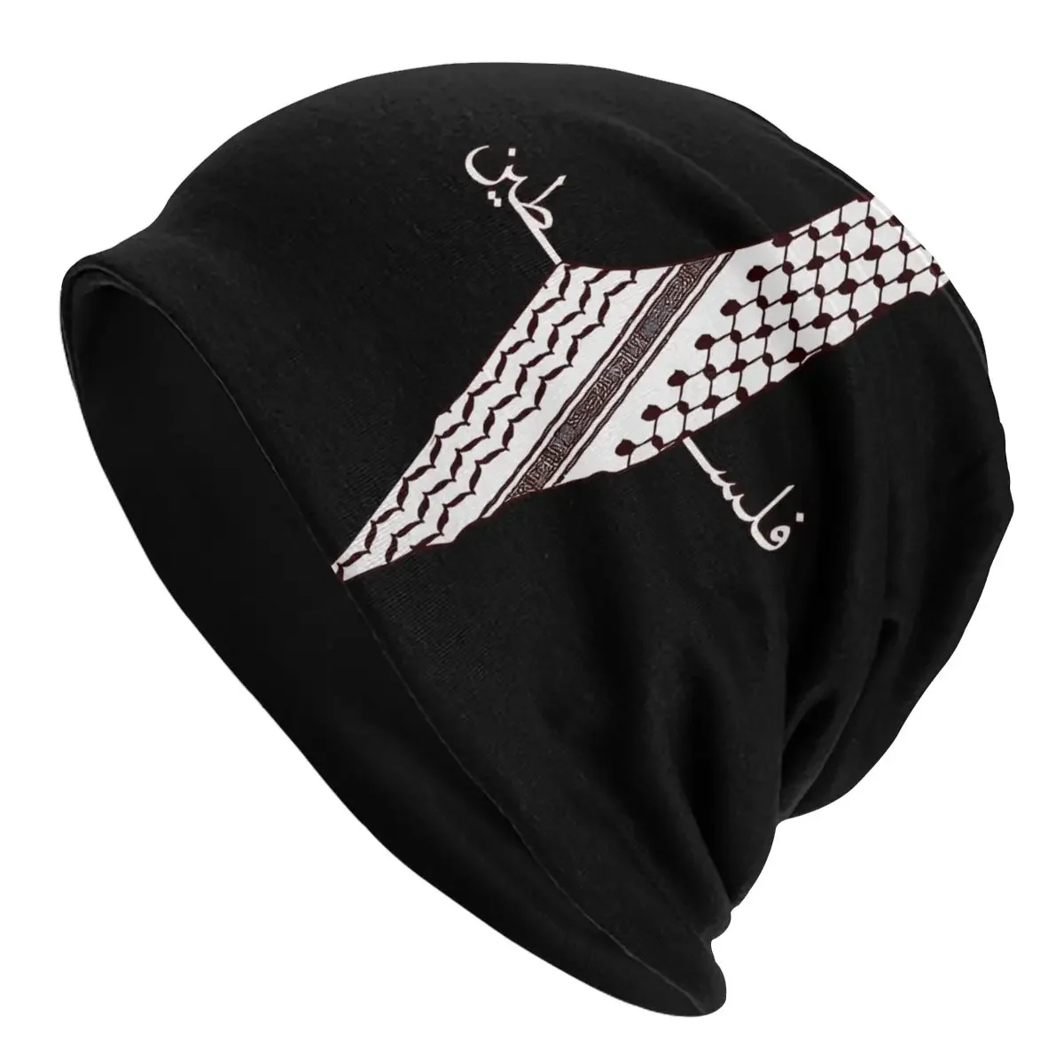 Skullies Beanies Fashion Hats Keffiyeh Map Arabic Scarf Shemagh Flag Bonnet Hipster Caps Men Women's Earmuffs