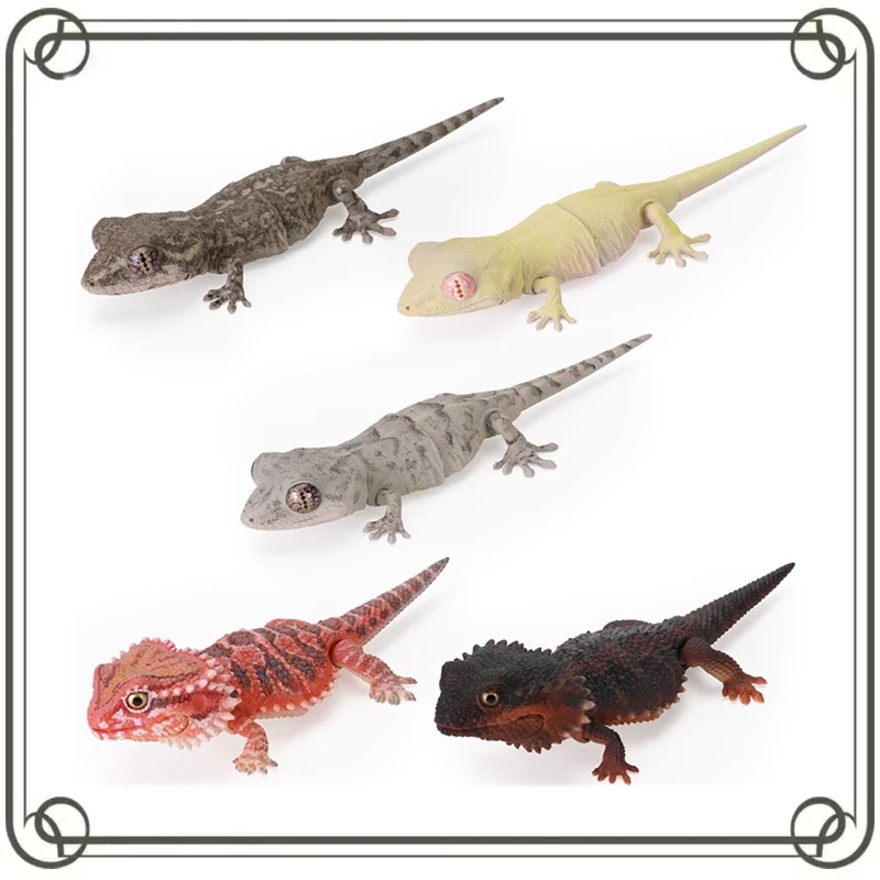 

Gekkonidae Capsule Toys Delicate Simulated Animals Doll Micro Landscape Trendy Play Garage Kit Action Figure Model Toys