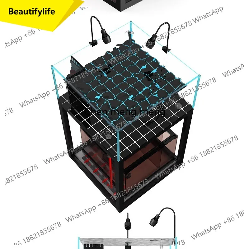 

Аквариум M07 для рыбок, креативный дизайн для гостиной, большой и средний размер, с нижним фильтром, для растений (Han grass).