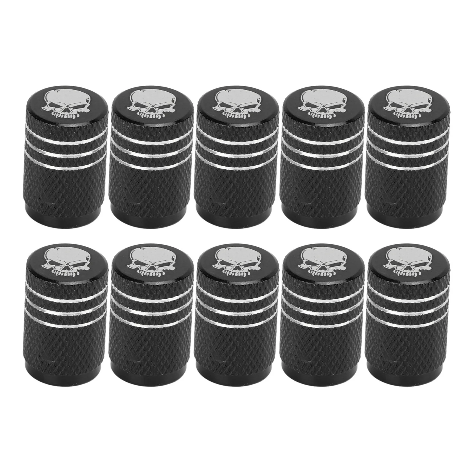 Skull Pattern Car Wheel Tire Valve Stem Caps Universal for Cars SUVs Bikes Trucks Motorcycles Tire Air Stem Valve Caps
