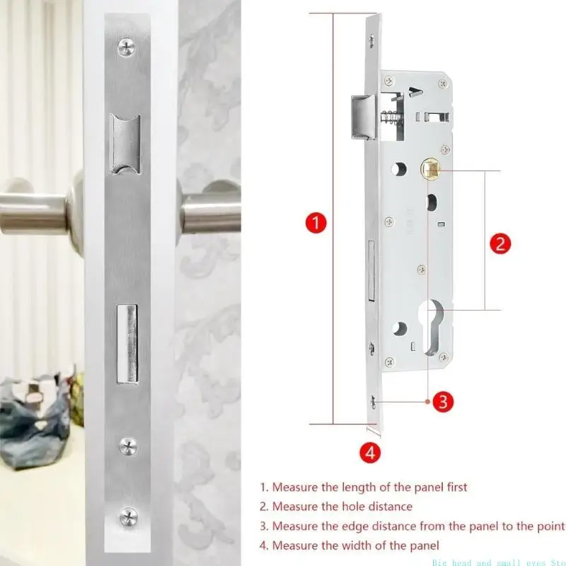 581C Rustproofed Aluminum Alloys Reversible Latches Lock Easy Installation For Interior Exterior Door Security Systems