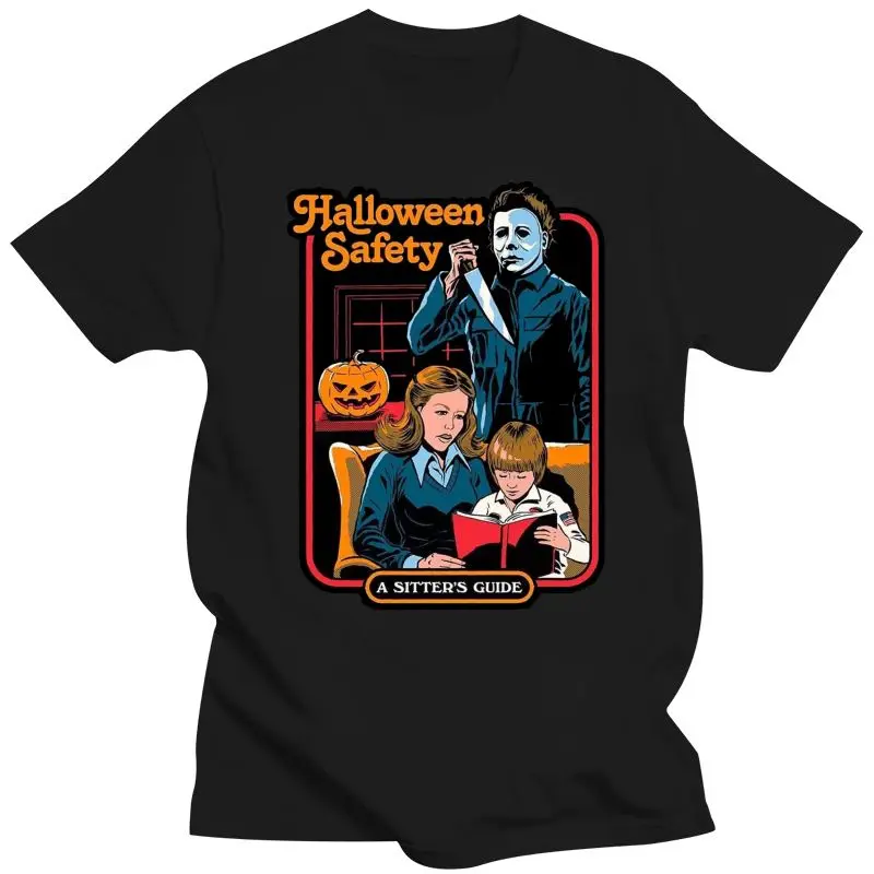 Mens Clothing  -Shirt Men Micheal Myers Halloween Safety Horror Cult Movie Joke T Shirt Fun