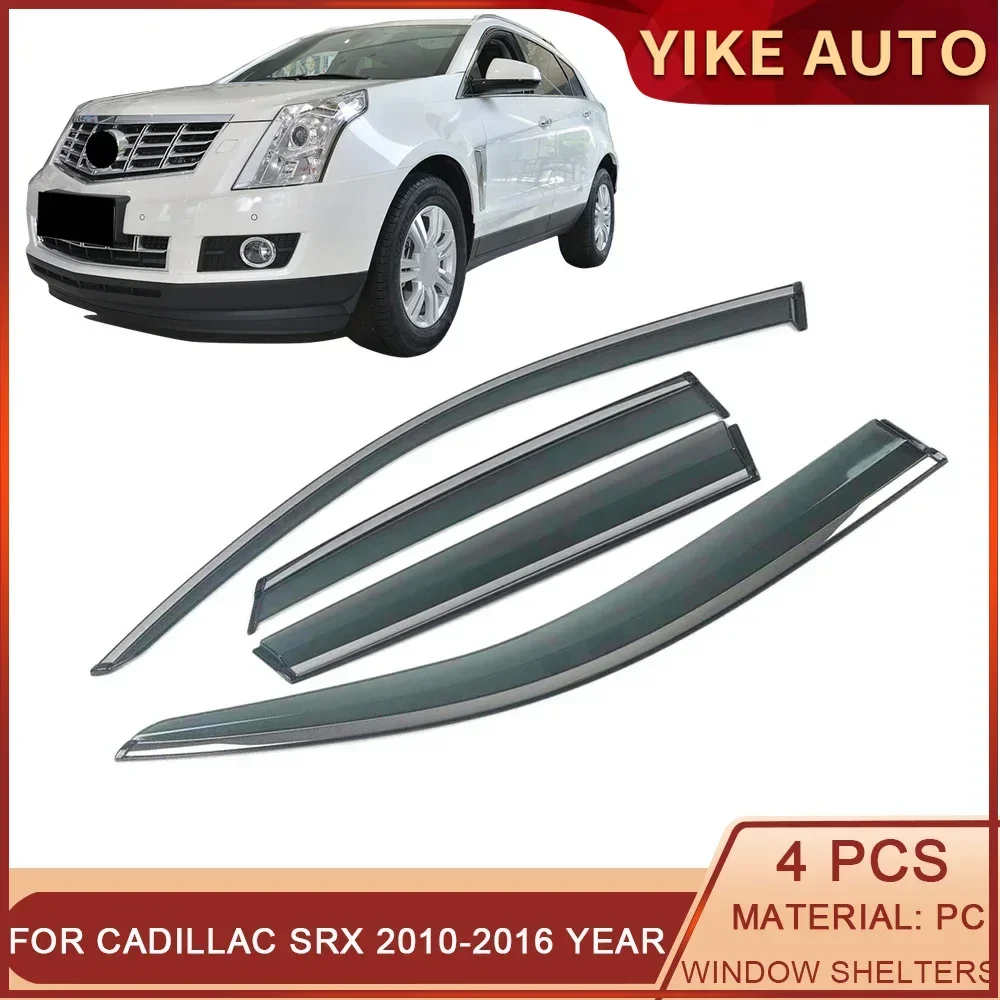 

For CADILLAC SRX 2010-2016 Car Window Sun Rain Shade Visors Shield Shelter Protector Cover Frame Sticker Exterior Accessories