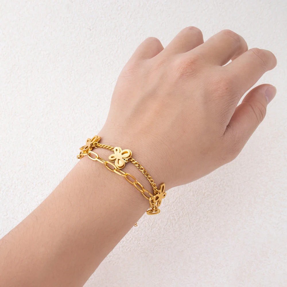 Damenarmband Trendiger Edelstahlschmuck 2026 Italienisches Charm-Armband Kostenlose Lieferung Artikel für Damen Frauenaccessoires – Detail 18