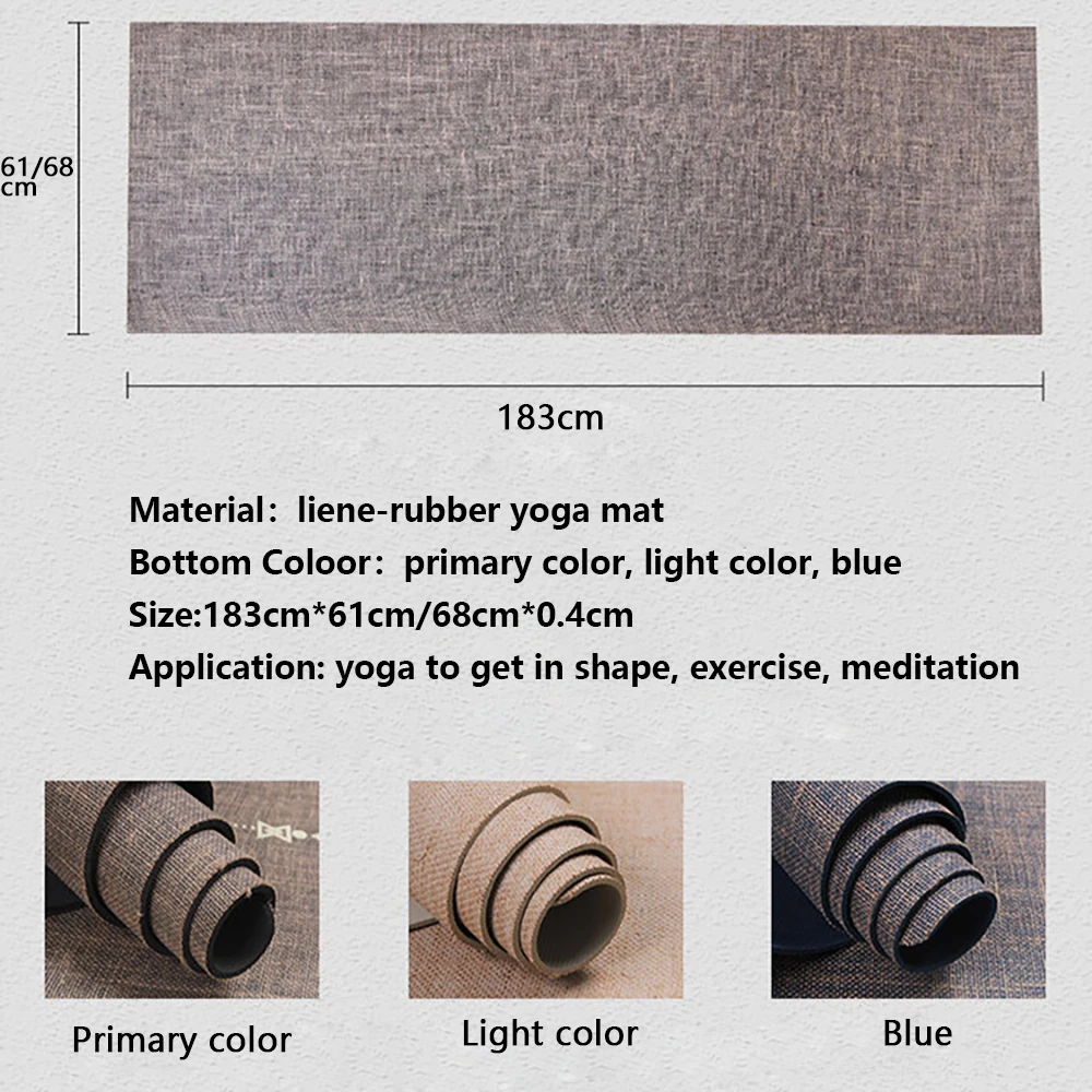 Natural Rubber Jute Yoga Mat,E - огляд і ціна Pilates Yoga Machine