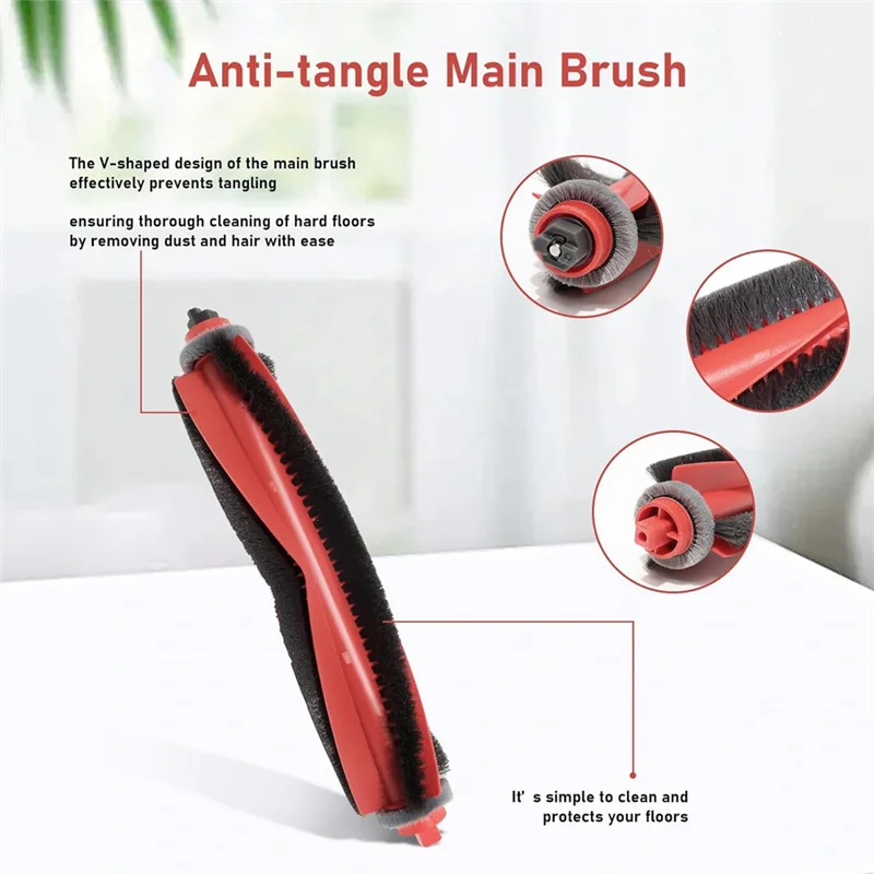 Vacuum Cleaner Replacement Parts Kit For Roborock Q10 S5/Q10 S5+ Models Accessory