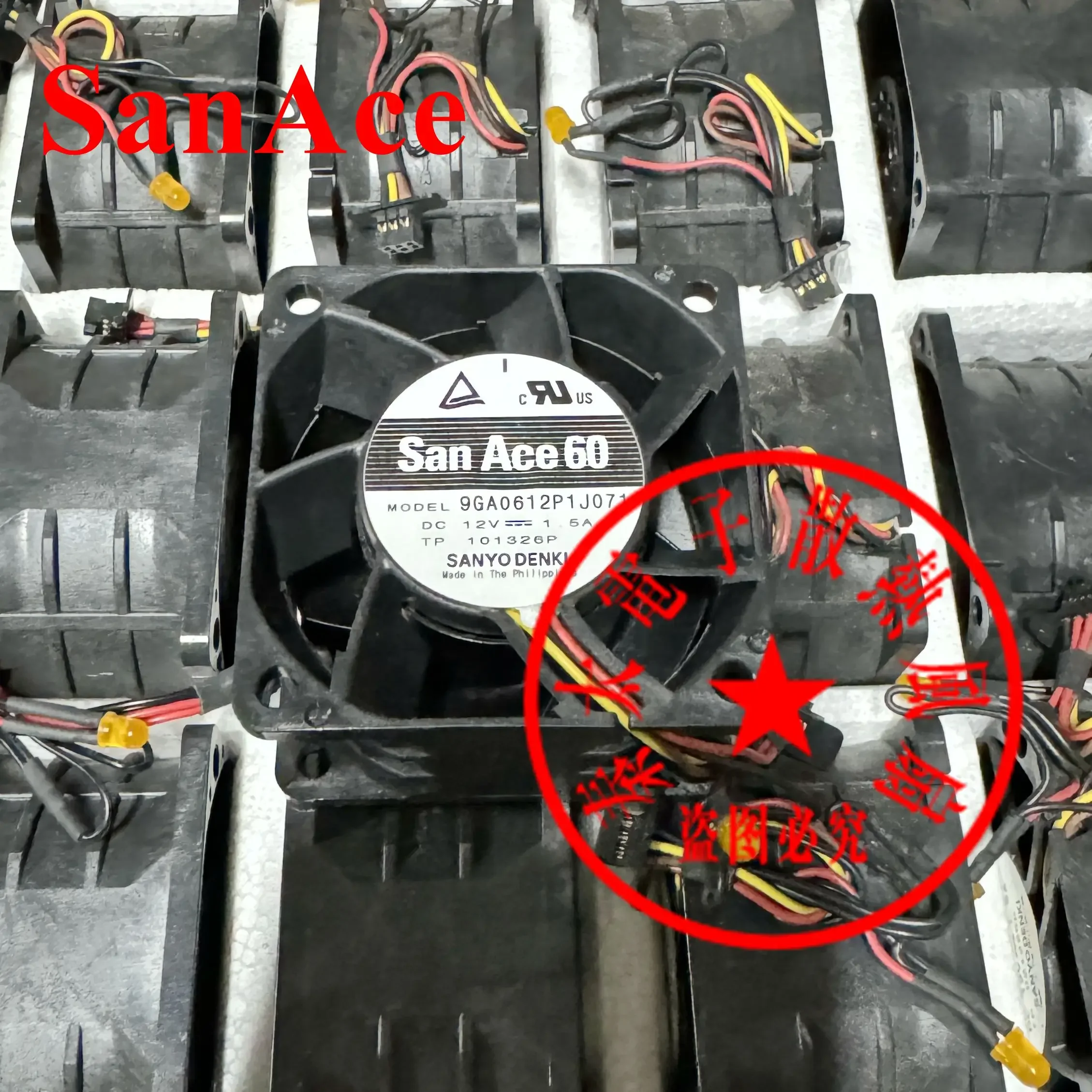 Ltsf لسانيو دينكي 9GA0612P1J071 تيار مستمر 12 فولت 1.5A 60x60x38 مللي متر 3-سلك مروحة تبريد الخادم