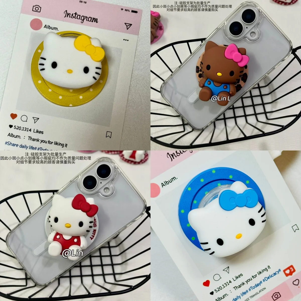 3D 비키니 너무 귀여운 마그네틱 폰 홀더 그립톡 맥세이프 아이폰 맥세이프 링 핑거 확장 스탠드