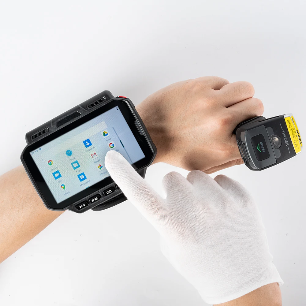 Factory Effon WT04 Handheld Terminal Android Pda with Wearable Ring Barcode Scanner Reader for Warehouse and Logistic Solution