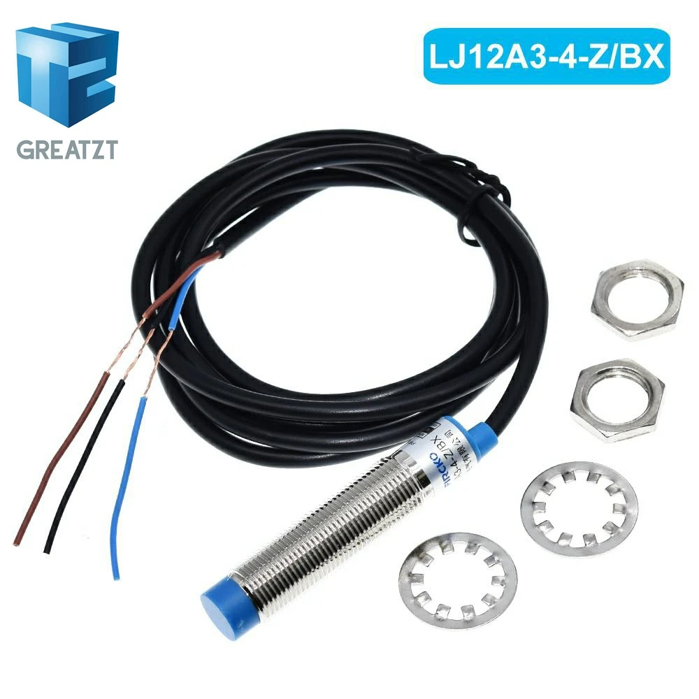 GREATZT LJ12A3-4-Z/BX LJ12A3-4-Z/BY New Inductive Proximity Sensor Detection Switch NPN DC 6-36V for Arduino