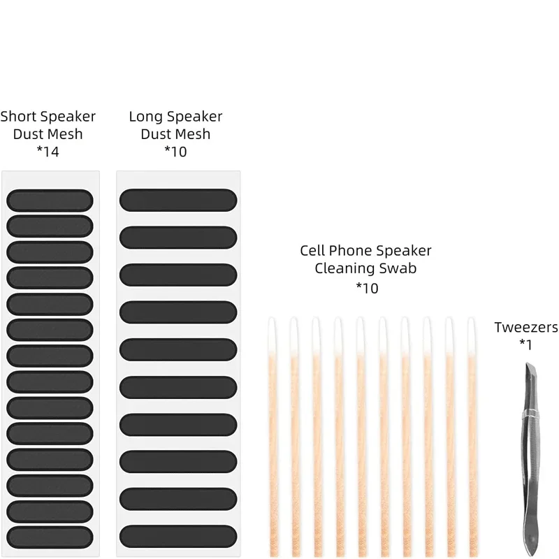 Mobile Phone Dustproof Mesh Sticker Earpiece Mesh Dustproof Sticker Universal Phone Protection Kit for iPhone 13/12/12 Pro Max