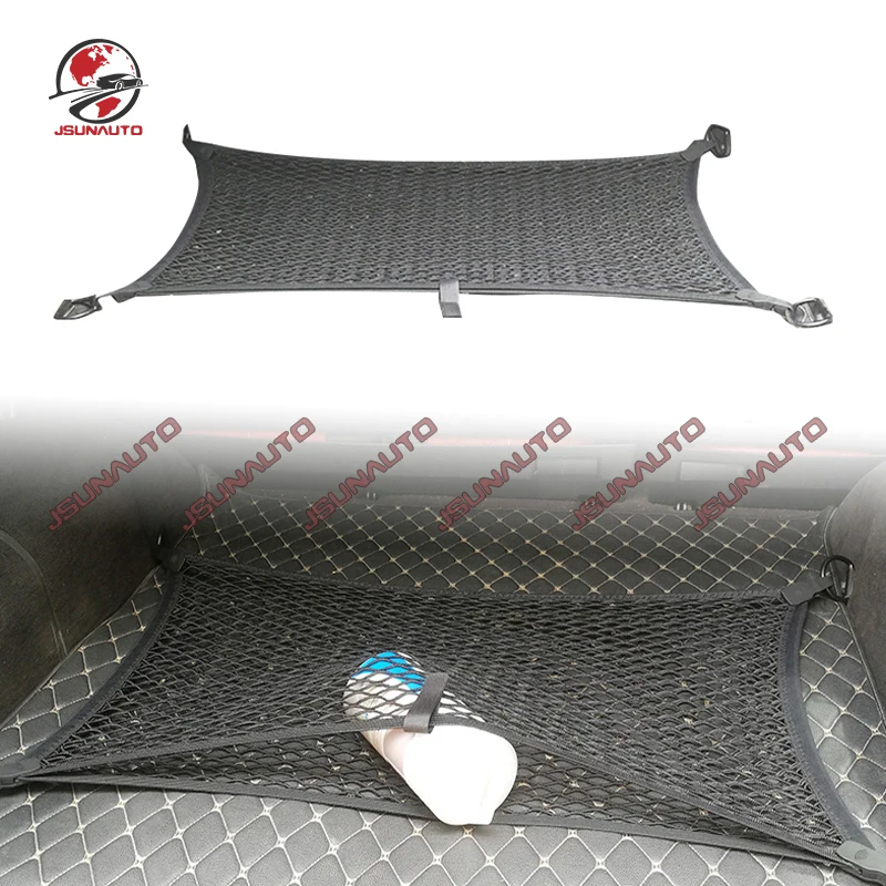 

For Mercedes G63 W463 Double Layer Trunk Cargo Mesh Bag For G Class G55 G500 Storage Net Pocket Car Interior Accessories