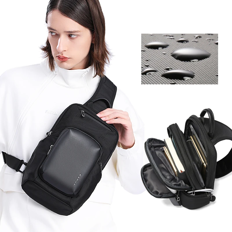 BANGE New Arrival Multifunction Crossbody Bag for Men Shoulder Messenger Bags Waterproof Men Sling Bags with Big Capacity