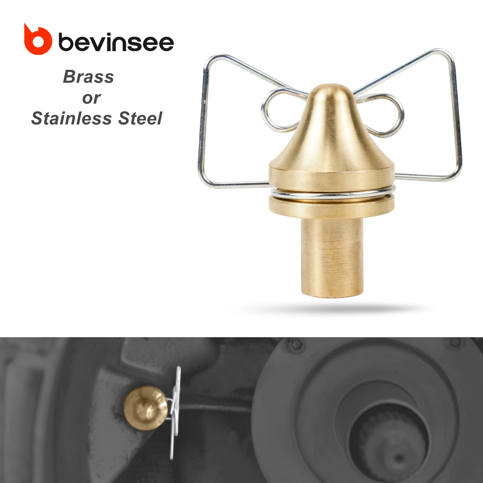 BEVINSEE Clutch Pivot Pin& Clutch Release Arm Spring for BMW F10 F12 F22 F30 F32 F8X M3/M4 E90 E92 E39 E46 E60 E64 E82 E36