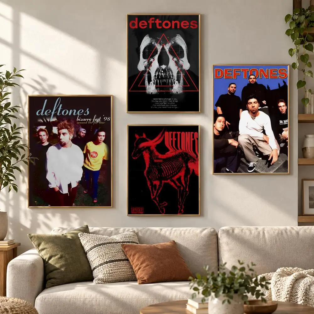 Deftones 90s Alternative Metal Band Moody Album Style Poster Contemporary Wall Art Print for Bedroom & Living Room, Unframed
