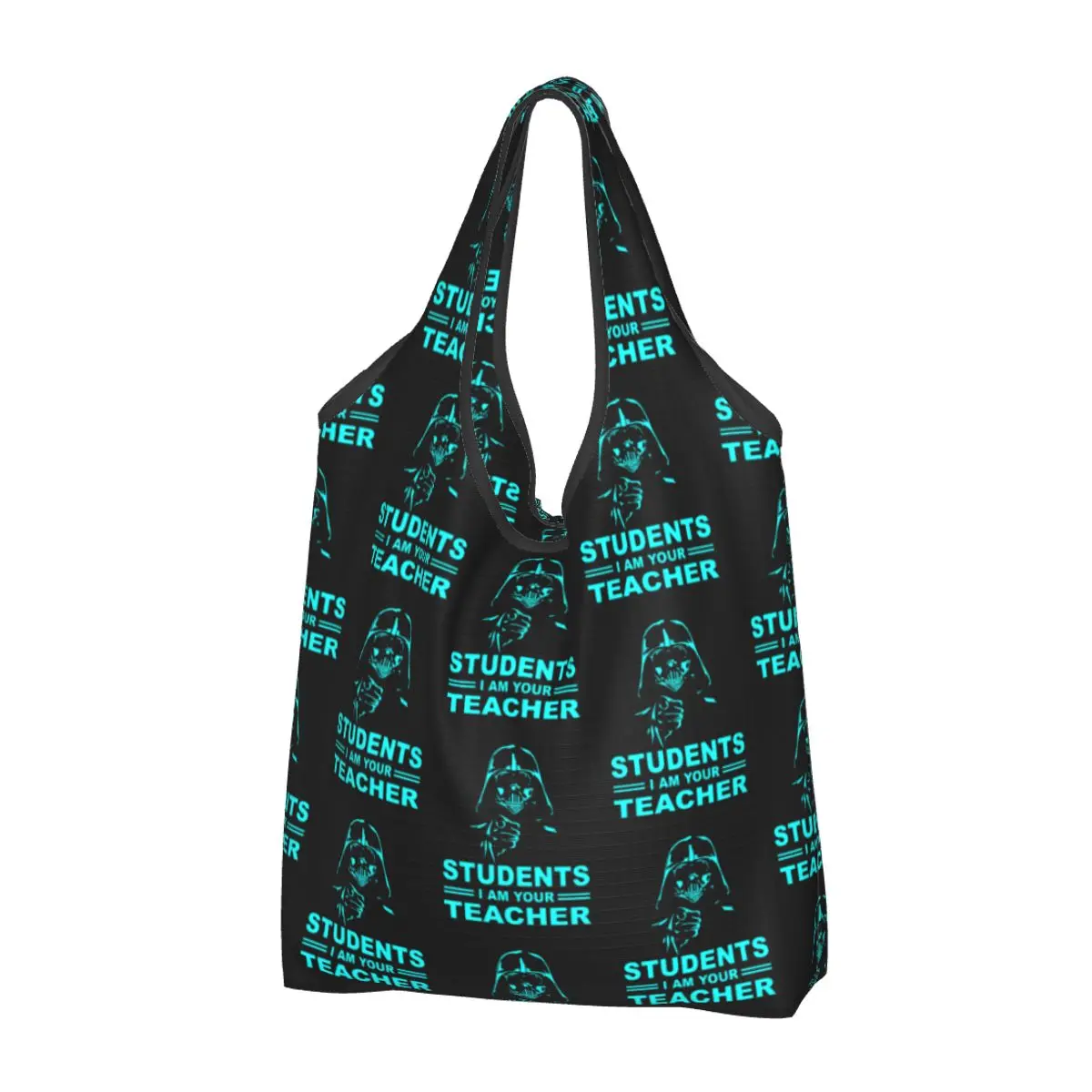 

Reusable Geek Math Shopping Bag Women Tote Bag Portable Students I am your Teacher Groceries Shopper Bags