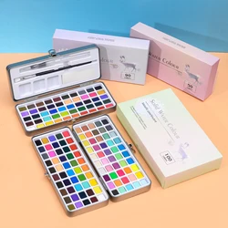 Profession 100 Color Solid Pigment Watercolor Manicure Nail Draw DIY Painting Kit Watercolor Paint Decor Acuarela Nail Pigment