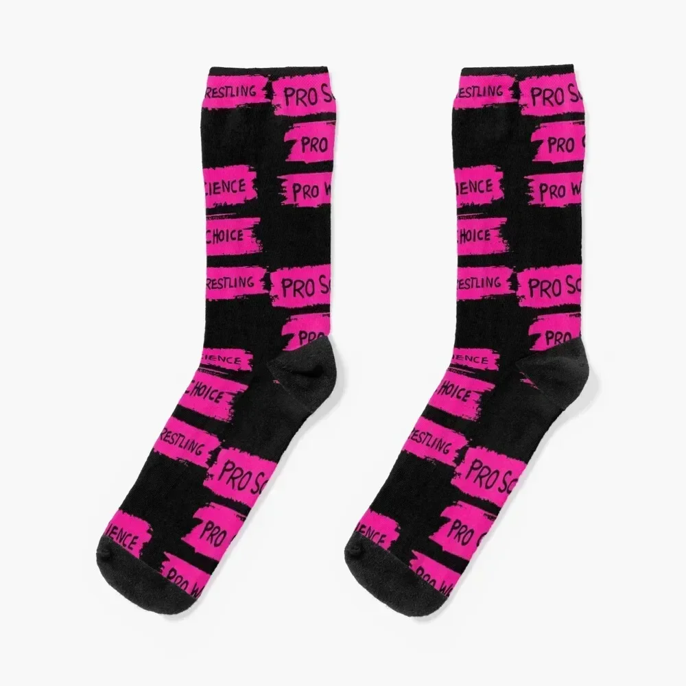 Pro Science Pro Choice Pro Wrestling Socks gift cartoon Novelties anime Socks Men's Women's