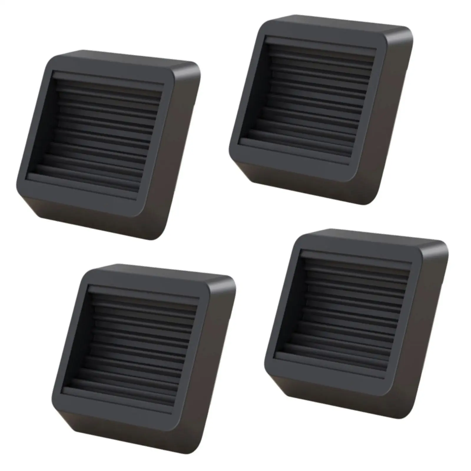 4 Pieces Furniture Caster Cups Floor Protector Rubber 4.9