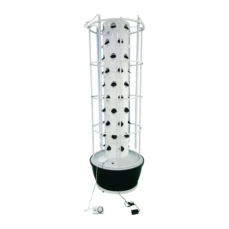 Lyine 100L Water Tank Aeroponic Tower System Tower Vertical Hydroponic Tower System for Home/Greenhouse