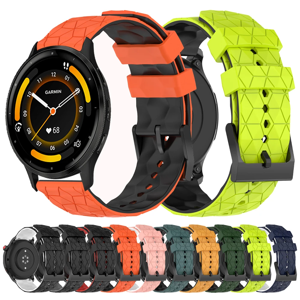 Wacth Strap For Garmin Venu 3 Venu2 Forerunner 265 255 Music 245 Vivoactive 4 GarminActive 5 Band 20 22mm Soft Silicone Bracelet