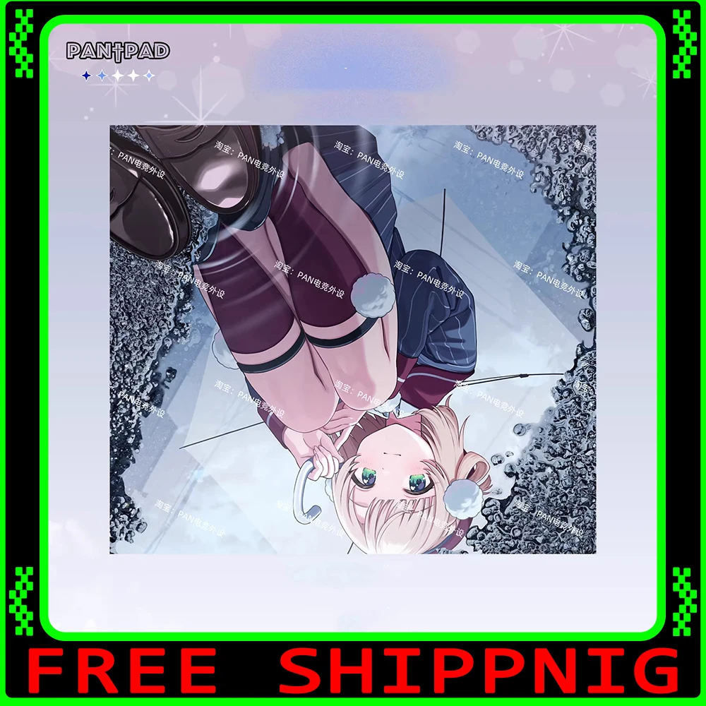 PAN Esports Shigure Ui Glass Mousepad Smooth and Speed Mouse Pad FPS Coating Full Coverage Primer For APEX CSGO PC Accessories