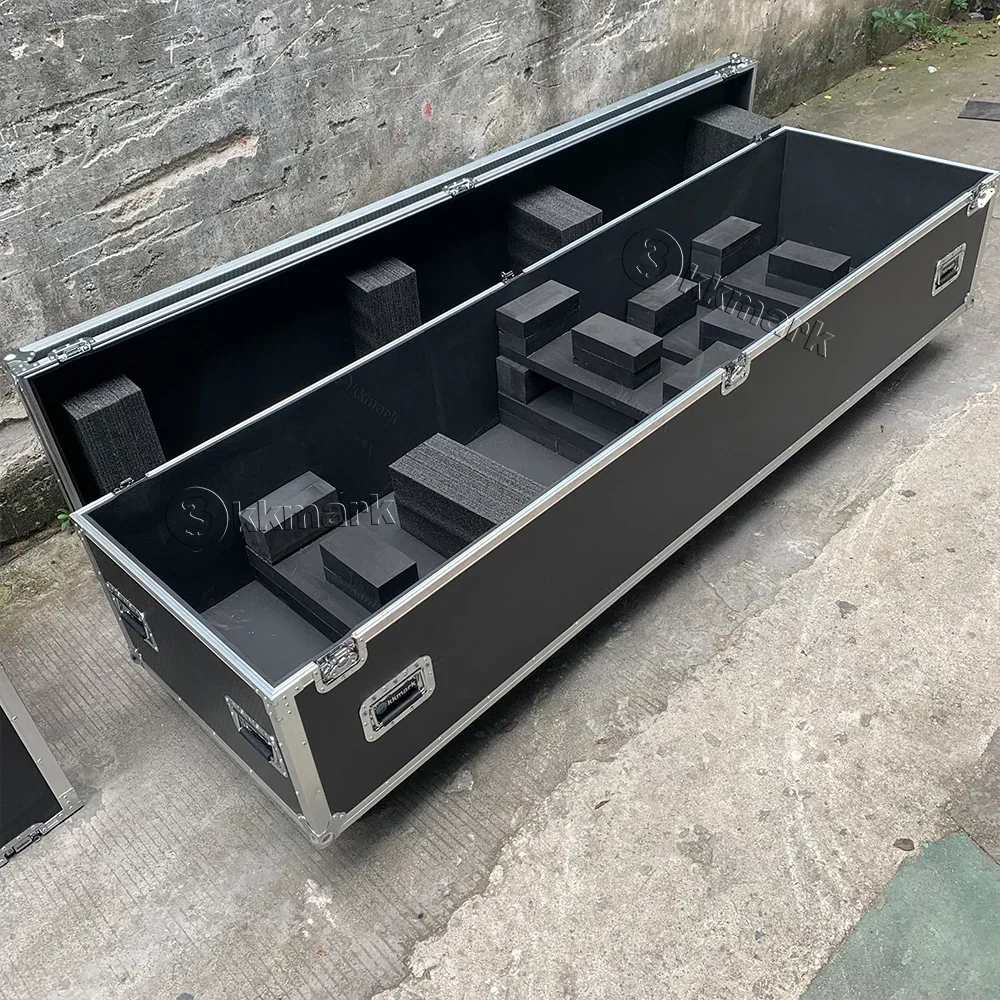 Custom KKM-CART-4LTT Stackable 1in4 Large Lamp Tree Trunks Utility Road Flight Cases