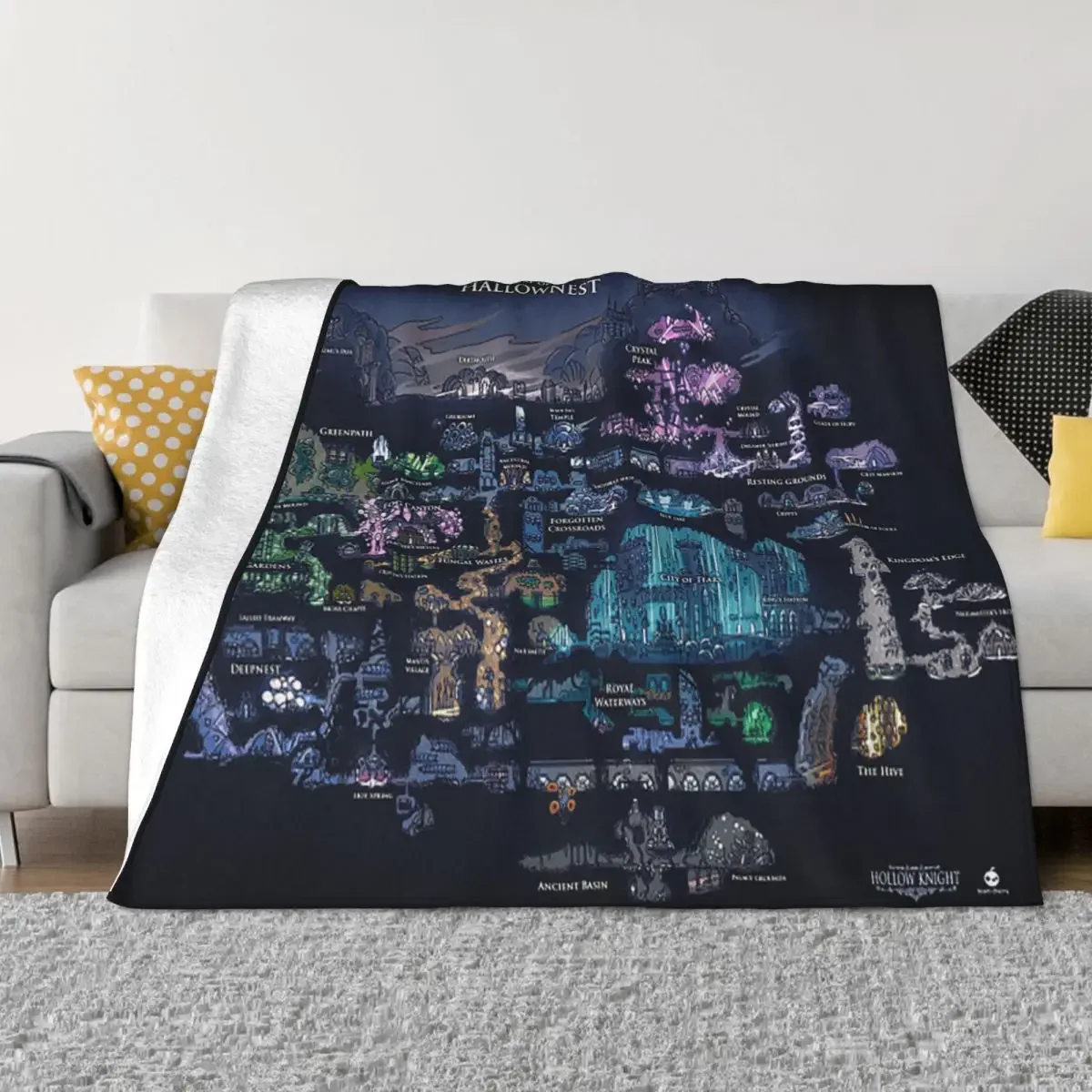

Hollow Knight Action Game Baby Blankets Coral Fleece Plush Print For Kids And Adults Warm Babe Carpets For Bedding Couch Quilt
